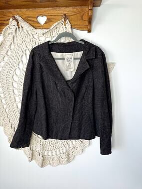 Annette Gortz Linen Avant Garde Lagenlook Oversized Jacket Size EU 36 US 4